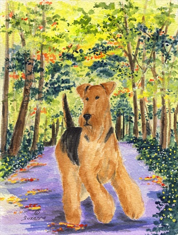 Airedale Flag - Garden Size- 11 x 15 in.