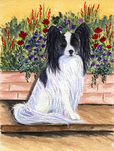 Papillon Canvas Flag - House Size- 28 x 40 in.