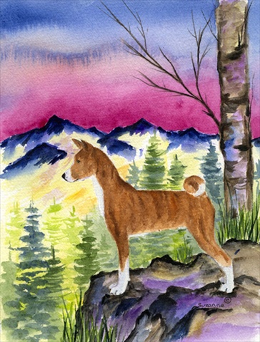 Basenji Flag - Garden Size, 11 x 15 in.