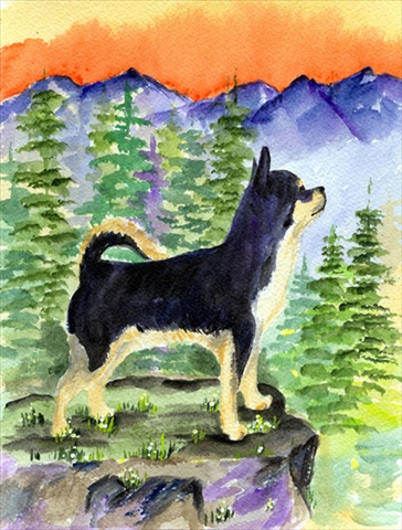 Chihuahua Canvas Flag - House Size- 28 x 40 in.
