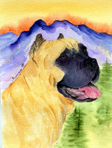Cane Corso Canvas Flag - House Size- 28 x 40 in.