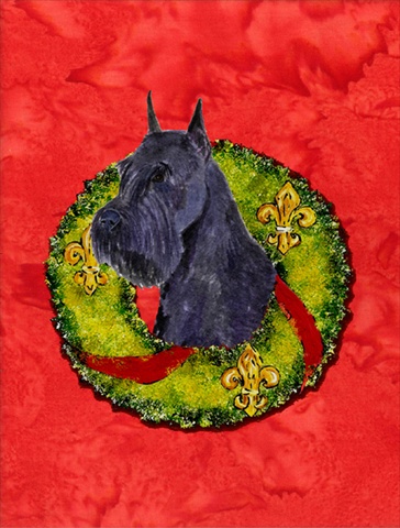Schnauzer Flag - Garden Size- 11 x 15 in.