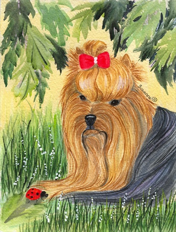 Yorkie Flag - Garden Size, 11 x 15 in.