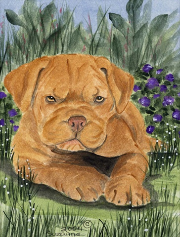 Dogue de Bordeaux Flag - Garden Size, 11 x 15 in.
