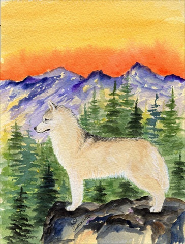 Siberian Husky Flag - Garden Size, 11 x 15 in.