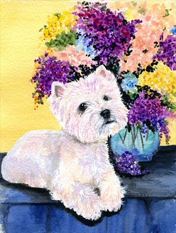 Westie Flag - Garden Size, 11 x 15 in.