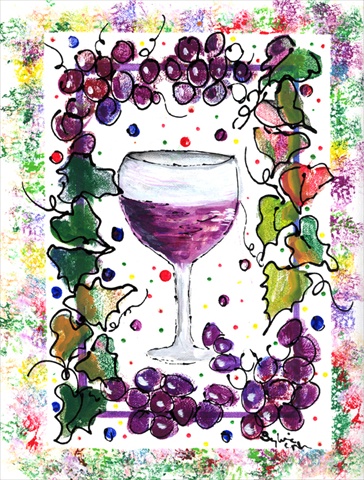 Wine Flag - Garden Size, 11 x 15 in.