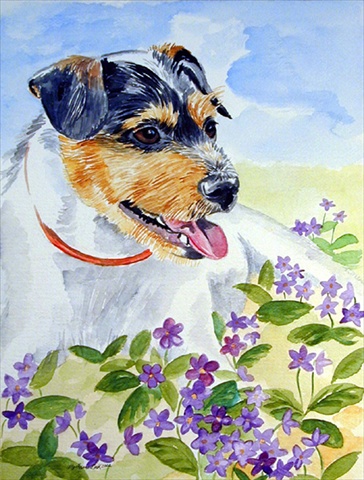 Jack Russell Terrier Flag - Garden Size- 11 x 15 in.
