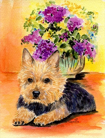 Norwich Terrier Flag - Garden Size, 11 x 15 in.