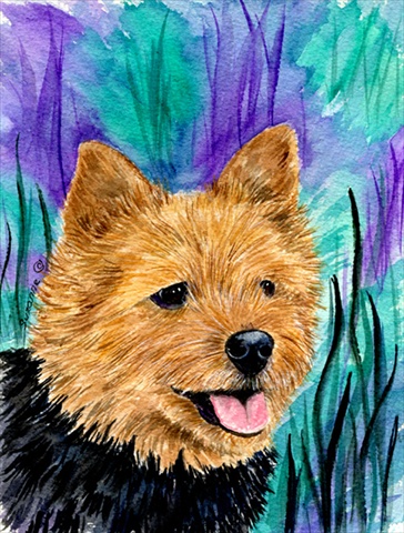 Norwich Terrier Flag - Garden Size- 11 x 15 in.