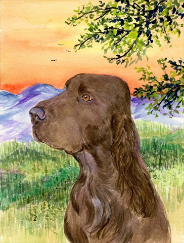 Field Spaniel Flag - Garden Size, 11 x 15 in.