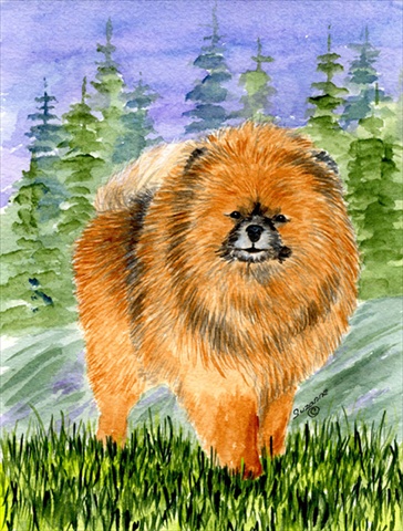 Pomeranian Flag - Garden Size, 11 x 15 in.