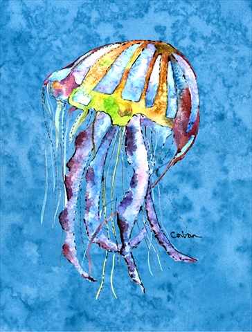 Jellyfish Canvas Flag - House Size- 28 x 40 in.
