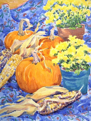 Flower - Mums Canvas Flag - House Size, 28 x 40 in.