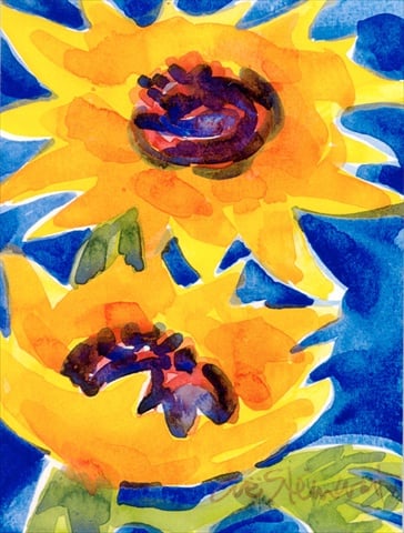 Flower - Sunflower Canvas Flag - House Size, 28 x 40 in.