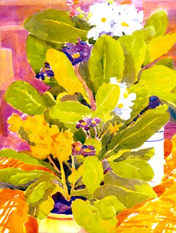 Flower Canvas Flag - House Size, 28 x 40 in.