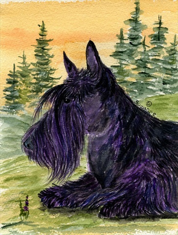 Scottish Terrier Canvas Flag - House Size, 28 x 40 in.