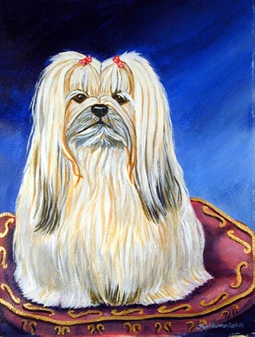 Lhasa Apso Flag - Garden Size, 11 x 15 in.