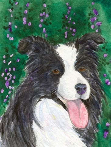 Border Collie Flag - Garden Size, 11 x 15 in.