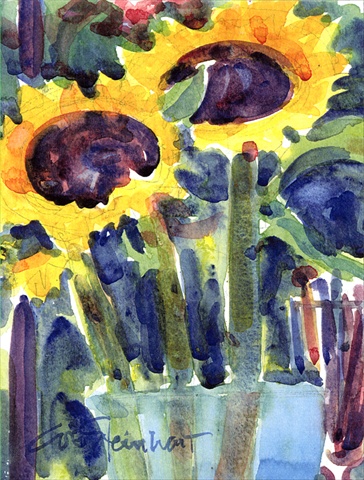 Flower - Sunflower Canvas Flag - House Size- 28 x 40 in.