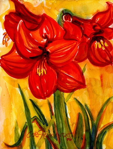 Flower - Amaryllis Flag - Garden Size, 11 x 15 in.