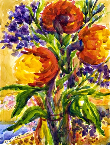 Flower House Size Canvas Flag