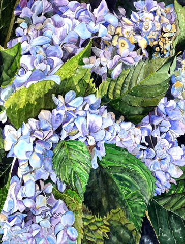 28 x 40 in. Hydrangea House Size Canvas Flag