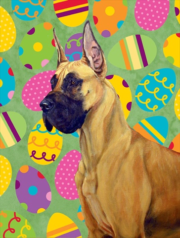 11 x 15 in. Great Dane Easter Eggtravaganza Garden Size Flag