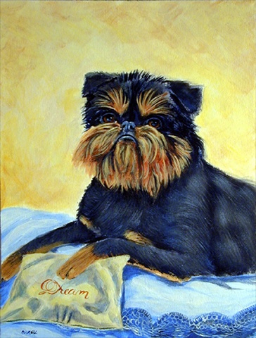 Brussels Griffon House Size Canvas Flag