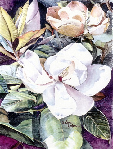 28 x 40 in. Flower - Magnolia House Size Canvas Flag