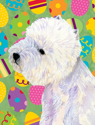 11 x 15 in. Westie Easter Eggtravaganza Garden Size Flag
