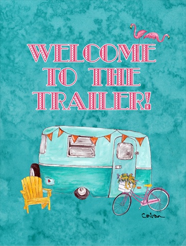8782GF 11 x 15 in. Welcome to the Trailer Garden Size Flag