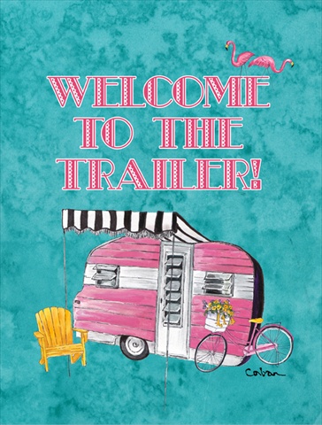 8783GF 11 x 15 in. Welcome to the Trailer Garden Size Flag