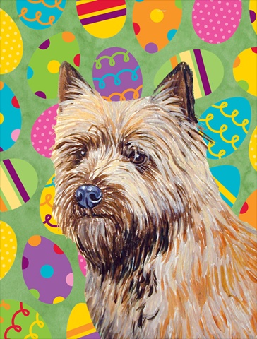Cairn Terrier Easter Eggtravaganza House Size Canvas Flag