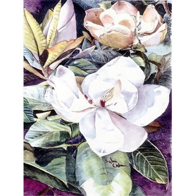 Carolines Treasures 8002CHF 28 x 40 in. Flower - Magnolia House Size Canvas Flag