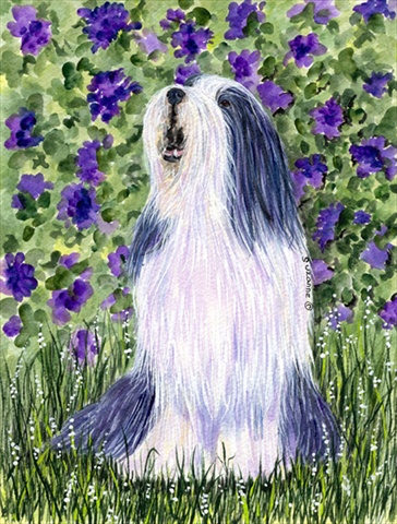 11 x 15 in. Bearded Collie Garden Size Flag
