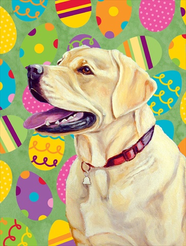 Labrador Easter Eggtravaganza House Size Canvas Flag