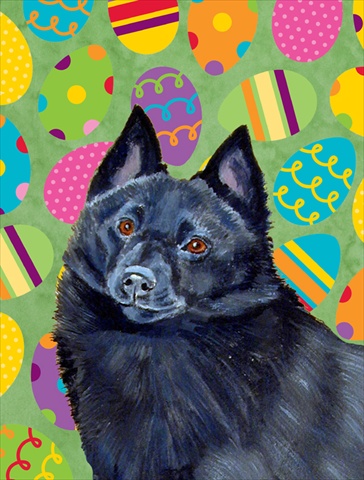 11 x 15 in. Schipperke Easter Eggtravaganza Garden Size Flag