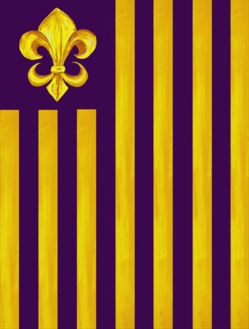 28 x 40 in. Tiger House Size Canvas Flag