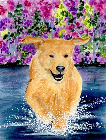 11 x 15 in. Golden Retriever Garden Size Flag