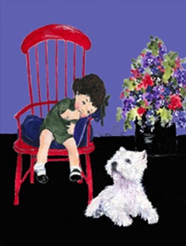 11 x 15 in. Westie Garden Size Flag