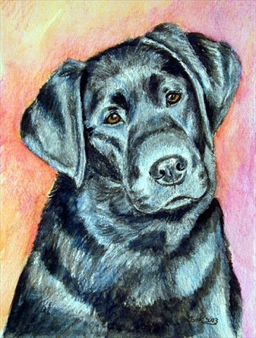 28 x 40 in. Black Labrador House Size Canvas Flag