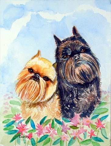 Brussels Griffon House Size Canvas Flag