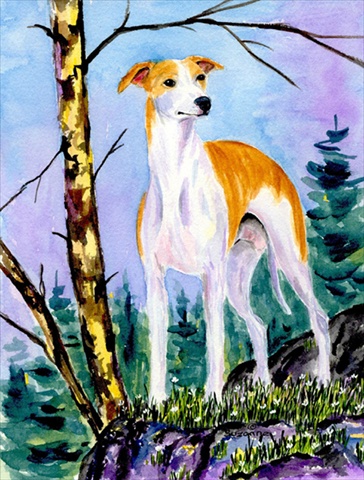 28 x 40 in. Whippet House Size Canvas Flag