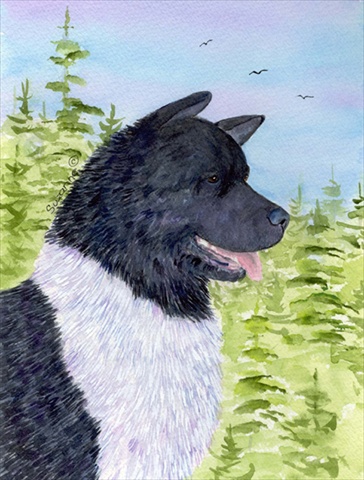 Akita House Size Canvas Flag