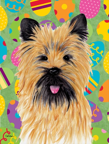Cairn Terrier Easter Eggtravaganza Garden Size Flag