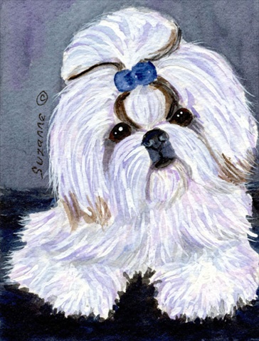 11 x 15 in. Shih Tzu Garden Size Flag