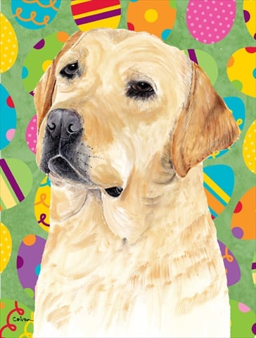 11 x 15 in. Labrador Easter Eggtravaganza Garden Size Flag
