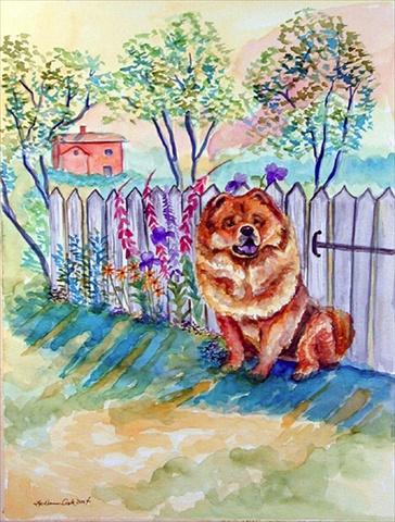 Chow Chow Garden Size Flag