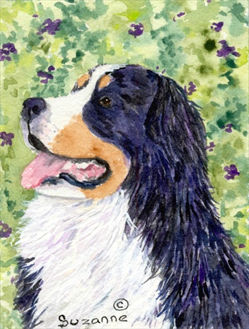 Bernese Mountain Dog House Size Canvas Flag